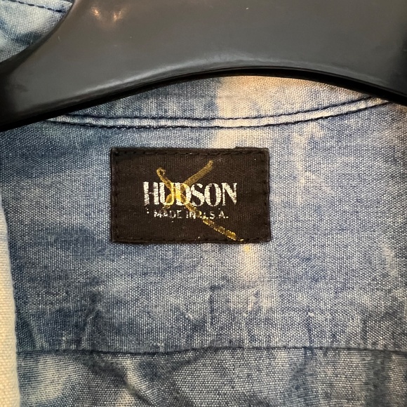 Hudson Jeans - Medium Button Down Shirt - Bleach/Tie Dye Denim - 80% OFF SALE!!! - Picture 9 of 10